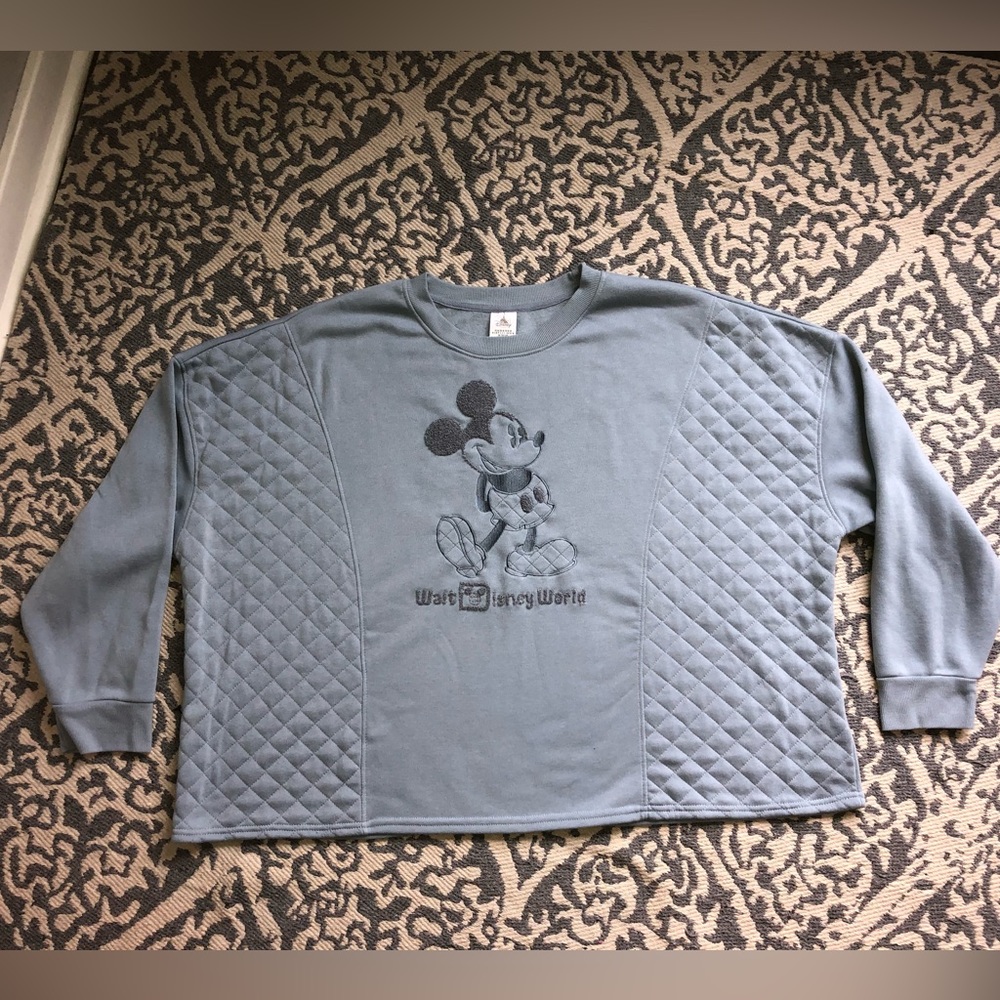Disney Parks Quilted Crewneck Sweatshirt